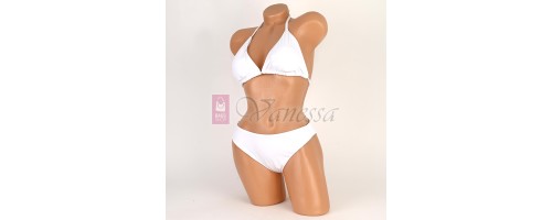 Бански от две части в бял цвят. КОД 255