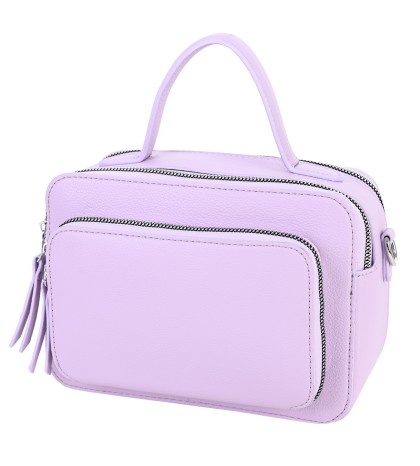 Дамска чанта от еко кожа в лилав цвят. Код: 2629