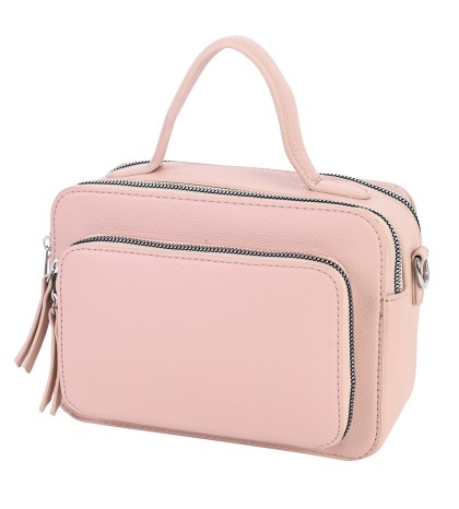  Дамска чанта от еко кожа в розов цвят. Код: 2629