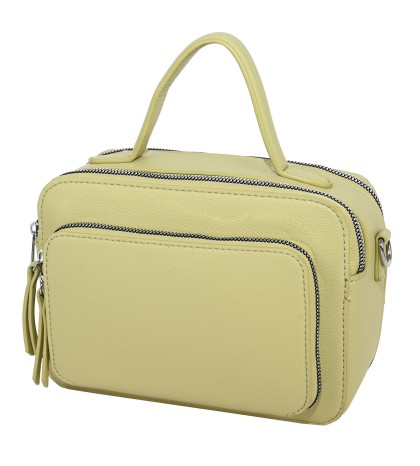  Дамска чанта от еко кожа в зелен цвят. Код: 2629