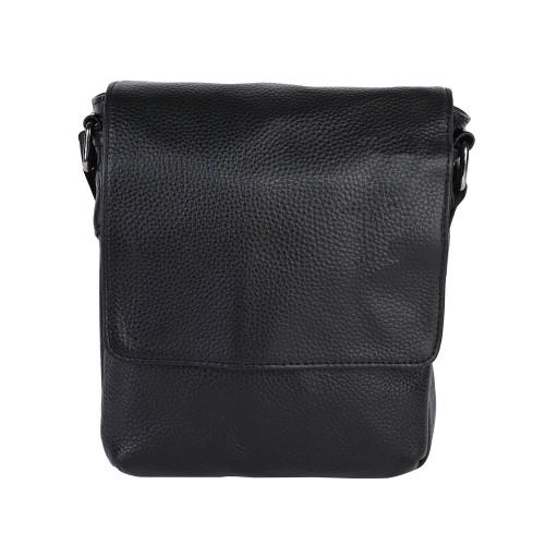Мъжка чанта от естествена кожа в черен цвят. Код: 87001