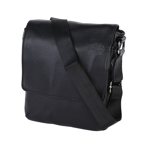 Мъжка чанта от естествена кожа в черен цвят. Код: 87001