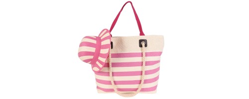 Плажна чанта в розов цвят Код: PL1