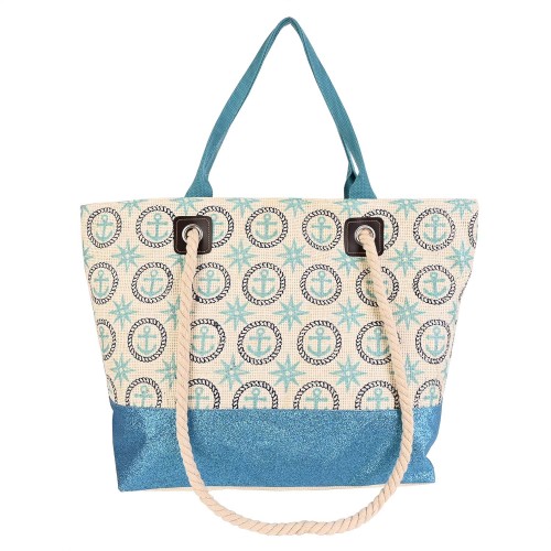 Плажна чанта в светло син цвят Код: PL4