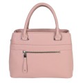 Малка дамска чанта от висококачествена еко кожа в розов цвят Код: 011