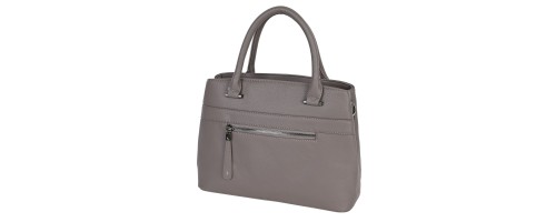 Малка дамска чанта от висококачествена еко кожа в сив цвят Код: 011