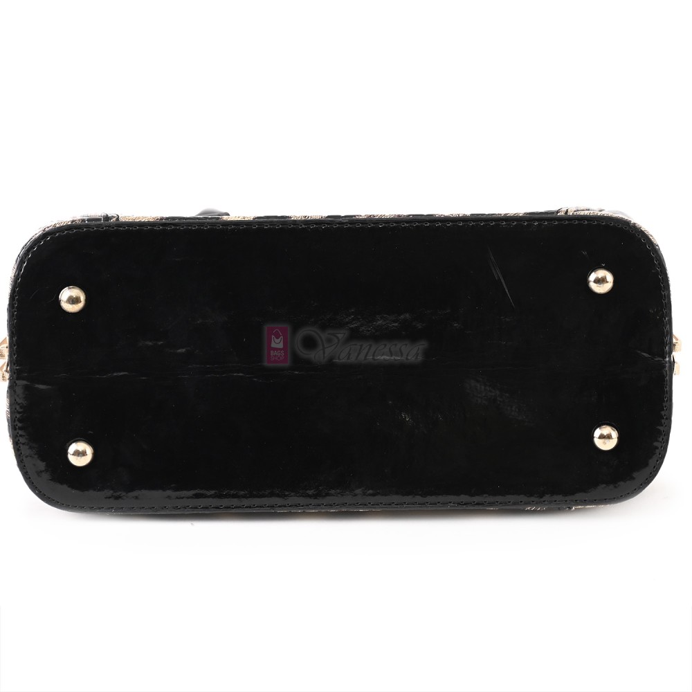 Eлегантна дамска чанта от еко кожа в бежов цвят Код: 0124