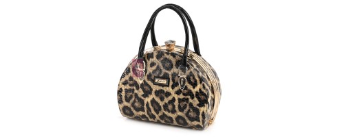 Eлегантна дамска чанта от еко кожа в бежов цвят Код: 0126