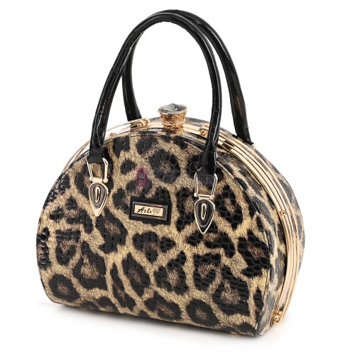 Eлегантна дамска чанта от еко кожа в бежов цвят Код: 0126