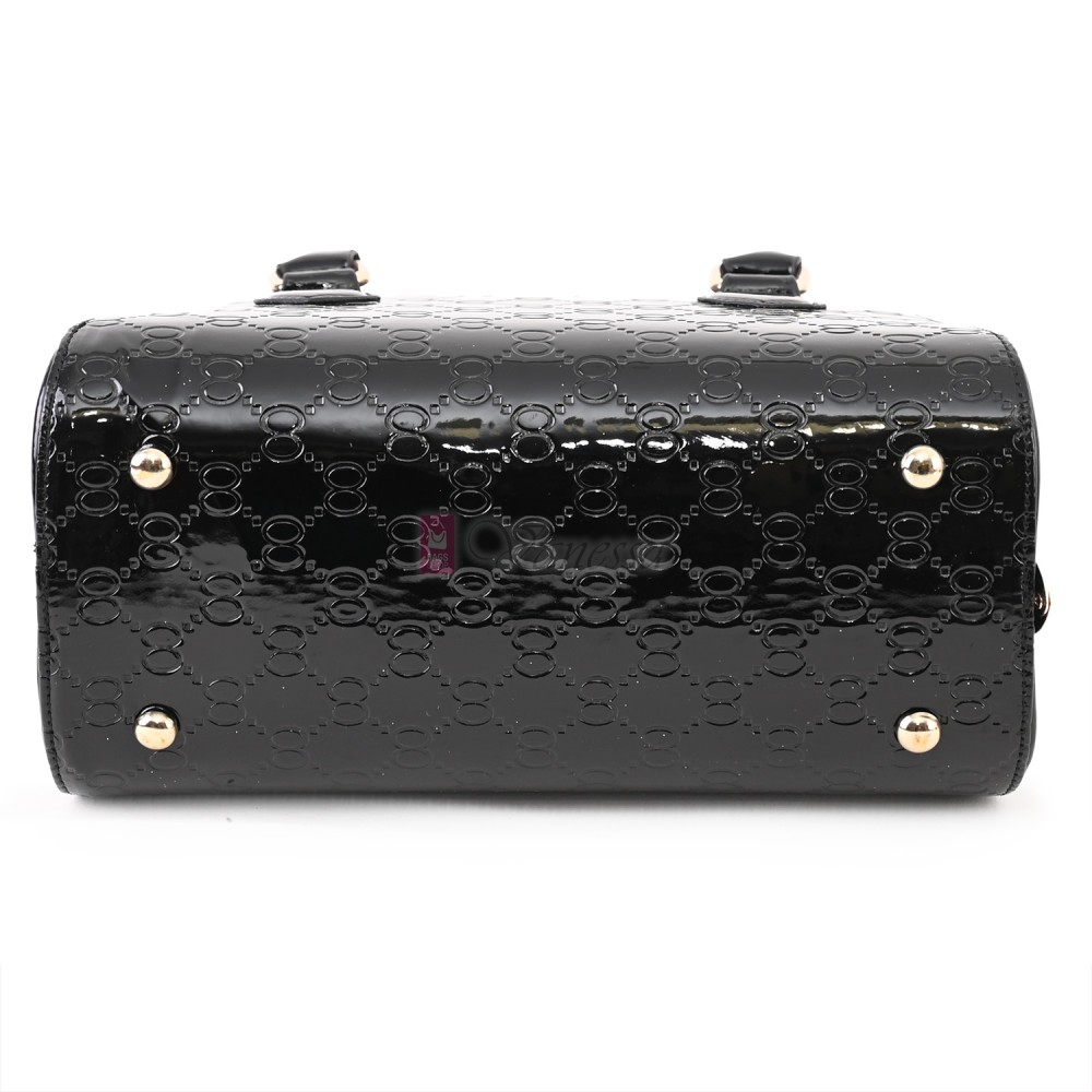 Eлегантна дамска чанта от еко кожа в черен цвят Код: 0135