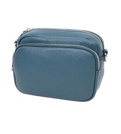 Малка дамска чанта от еко кожа в син цвят. Код: 024-3