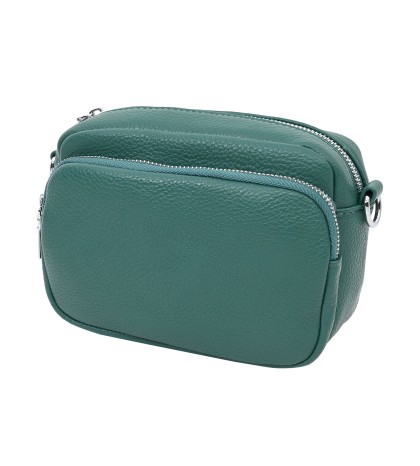Малка дамска чанта от еко кожа в зелен цвят. Код: 024-3