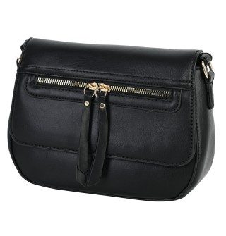  Дамска чанта от еко кожа в черен цвят. Код: 031