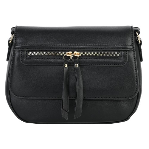 Дамска чанта от еко кожа в черен цвят. Код: 031