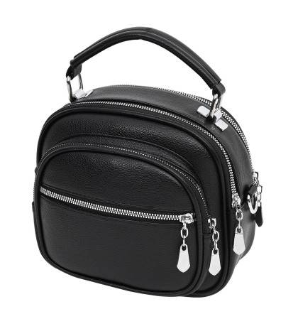  Дамска чанта от висококачествена еко кожа в черен цвят. Код: 041