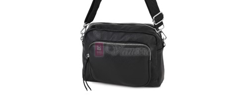  Дамска чанта от екологична кожа в черен цвят. Код: H058-2