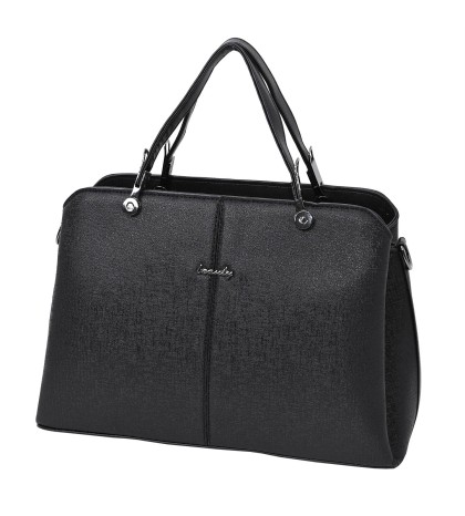 Дамска чанта от висококачествена еко кожа в черен цвят Код: T05B