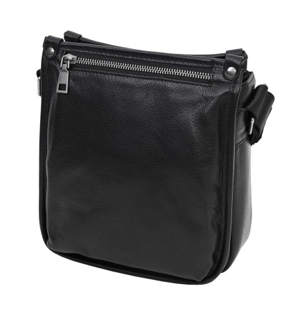 Мъжка чанта от естествена кожа в черен цвят. Код: 0989