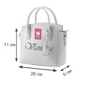 Официална дамска чанта в сребрист цвят. Код: B101
