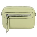 Дамска чанта от висококачествена еко кожа в зелен цвят Код: H105