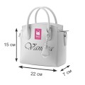 Дамска чанта от висококачествена еко кожа в розов цвят Код: H105