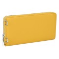 Голямо дамско портмоне/чанта от еко кожа в жълт цвят. Код: CO106