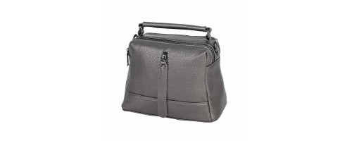 Дамска ежедневна чанта от висококачествена екологична кожа в сребрист цвят Код: 1093