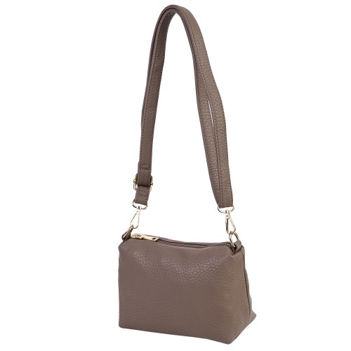 Дамска ежедневна чанта от еко кожа в бежов цвят. КОД  1173