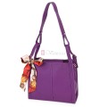 Дамска ежедневна чанта от еко кожа в лилав цвят. КОД  1173