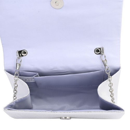 Официална дамска чанта в сребрист цвят. Код: 1220