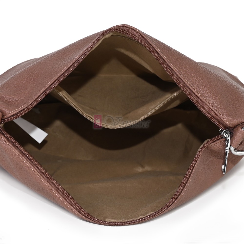 Голяма дамска чанта от еко кожа в розов цвят. Код: 1388