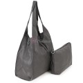 Голяма дамска чанта от еко кожа в сив цвят. Код: 1388