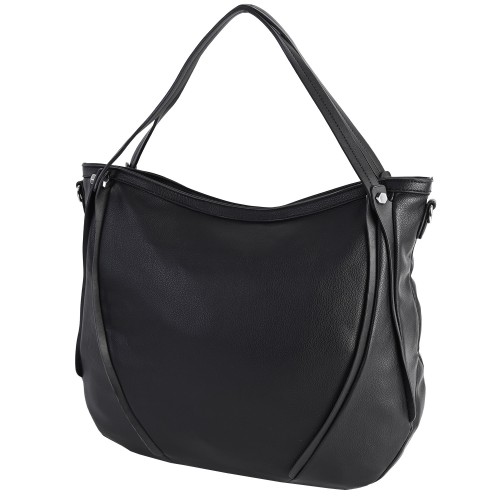 Дамска чанта от еко кожа в черен цвят. Код: 1401