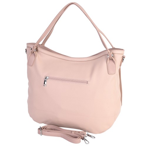 Дамска чанта от еко кожа в розов цвят. Код: 1401