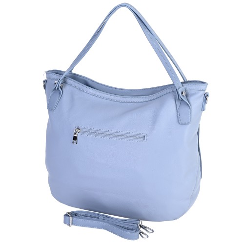 Дамска чанта от еко кожа в син цвят. Код: 1401