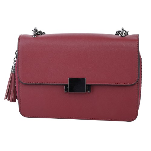 Дамска чанта от еко кожа в червен цвят. Код: 1407-1