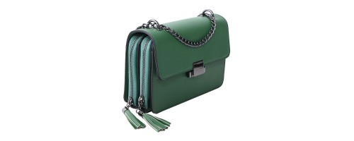  Дамска чанта от еко кожа в зелен цвят. Код: 1407-1