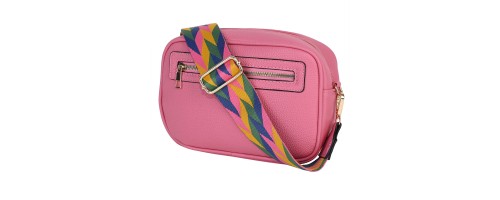  Дамска чанта от еко кожа в розов цвят. Код: 1434