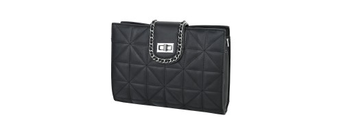  Дамска чанта от еко кожа в черен цвят. Код: 1437
