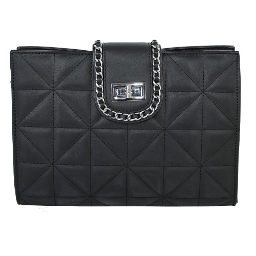 Дамска чанта от еко кожа в черен цвят. Код: 1437