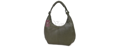 Голяма дамска чанта от еко кожа в зелен цвят. Код: 146-2