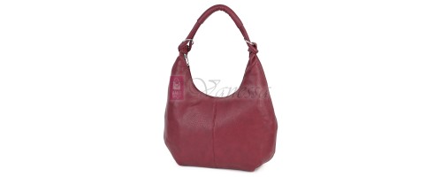 Голяма дамска чанта от еко кожа в цвят бордо. Код: 146-2