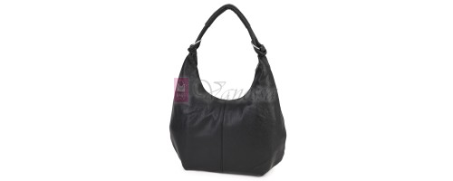 Голяма дамска чанта от еко кожа в черен цвят. Код: 146-2