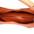 Голяма дамска чанта от еко кожа в оранжев цвят. Код: 146-2