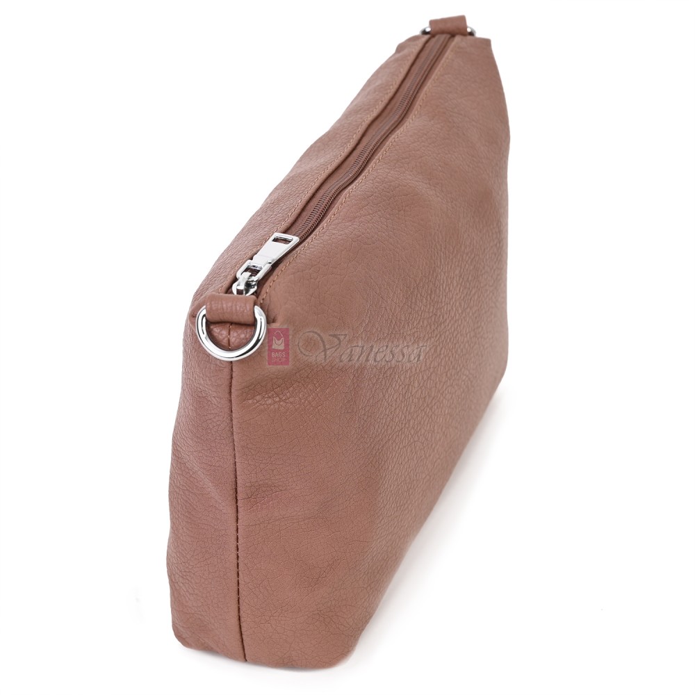 Голяма дамска чанта от еко кожа в розов цвят. Код: 146-2