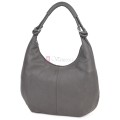 Голяма дамска чанта от еко кожа в сив цвят. Код: 146-2