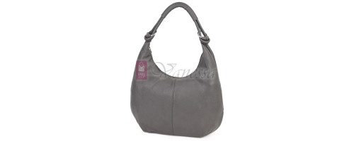 Голяма дамска чанта от еко кожа в сив цвят. Код: 146-2