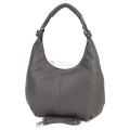 Голяма дамска чанта от еко кожа в сив цвят. Код: 146-2