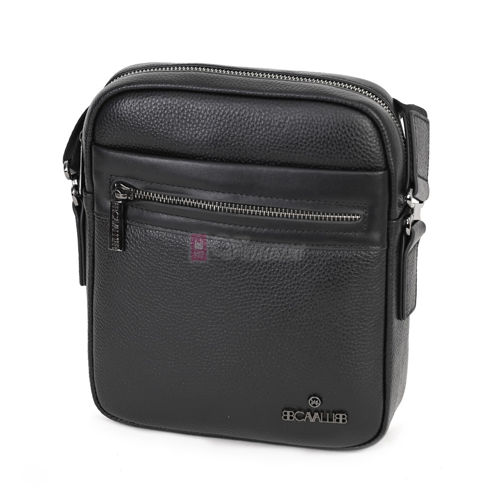 Мъжка чанта от естествена кожа в черен цвят. Код: 1480