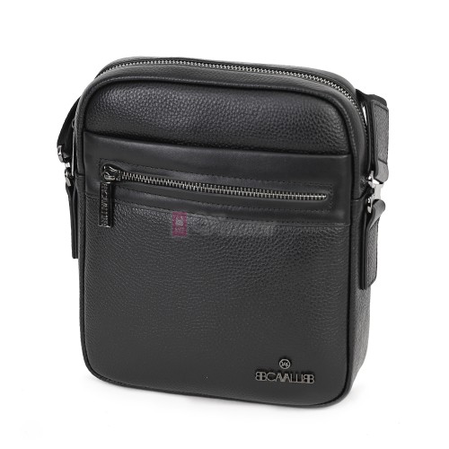 Мъжка чанта от естествена кожа в черен цвят. Код: 1480